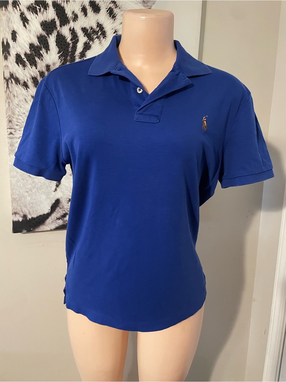 Polo Ralph Lauren Men's Classic Polo Shirt - Royal Blue pima soft small top coll